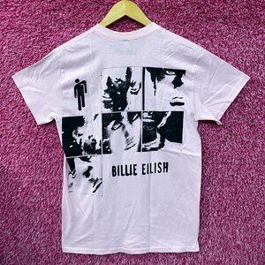 Billie Eilish Portrait Collage Bedroom Pop T-Shirt Medium